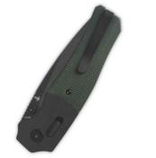 QS157B2 - Couteau QSP Vault Glyde Lock Green Micarta