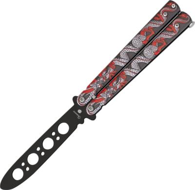 CP02210 - Couteau Papillon d'Entrainement ALBAINOX Red Snake