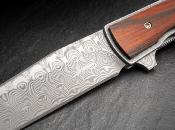 01BO176DAM - Couteau BOKER PLUS Urban Trapper Cocobolo Damascus