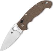 C95MPCW2 - Couteau SPYDERCO Manix 2 XL Micarta Brun Cru-Wear