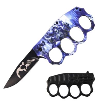 CPA10 - Couteau Poing Américain SNAKE EYE TACTICAL Purple Death  