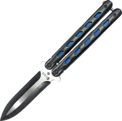 JKR0509 - Couteau Papillon JOKER Bleu/Noir