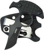 KUB404B - Push Dagger KUBEY Stheno Black G10 Blackwash