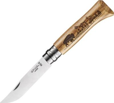 OP002629 - Couteau OPINEL N°8 VRI Animalia America Bison  