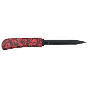 COMBK7 - Peigne Couteau Comb Knife Red Skull