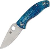 C122TIBLD2P - Couteau SPYDERCO Tenacious R.I.L. Titanium Bleu