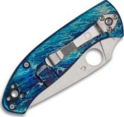 C122TIBLD2P - Couteau SPYDERCO Tenacious R.I.L. Titanium Bleu