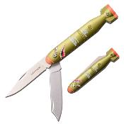 TF1039DBGN - Couteau TAC FORCE Bomb Knife Slip Joint Green