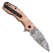 TF1049TN - Couteau TAC FORCE Linerlock Digi Camo A/O Tan