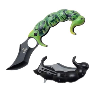 SCORPD6 - Couteau SNAKE EYE TACTICAL Scorpion Noir A/O  