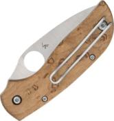 C152NLWDP - Couteau SPYDERCO Chaparral SlipIt Birdseye Maple