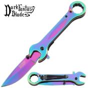 KEYTOOL3 - Couteau DARK SIDE BLADES KeyTool Rainbow