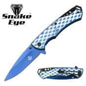 LOV1BL - Couteau SNAKE EYE TACTICAL Love Blue