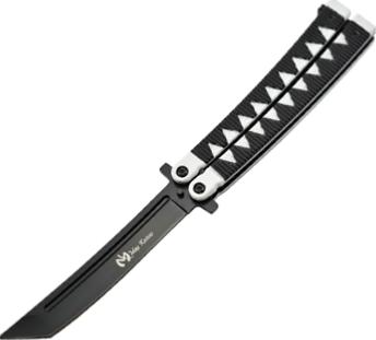 P46B - Couteau Papillon MAX KNIVES Blanc Noir