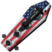 TF1048F - Couteau TAC FORCE American Flag Linerlock A/O 