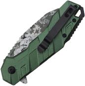 TF1049GN - Couteau TAC FORCE Linerlock Digi Camo A/O Green