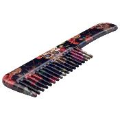 COMBK9 - Peigne Couteau Comb Knife Flower Skull