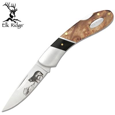 ER072W - Couteau ELK RIDGE Lockback Loup