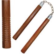 1002C - Nunchaku Manche bois  chaine