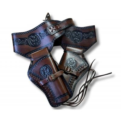 CE2 - Ceinturon Double Holster avec Cartouchière 