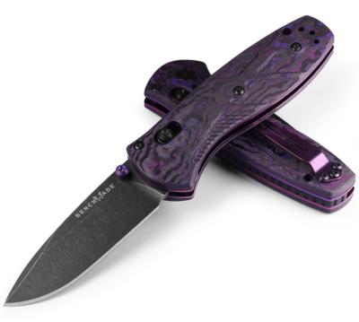 BEN585BK-251 - Couteau BENCHMADE Mini Barrage Purple Haze FatCarbon Edition Limitée