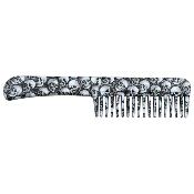 COMBK8 - Peigne Couteau Comb Knife White Skull 