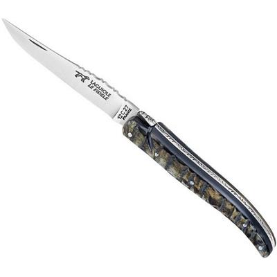 2838 - Couteau Laguiole LE FIDELE Plein Manche Corne de Bélier 12 cm Inox