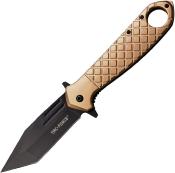 TF1042TN - Couteau TAC FORCE Tactical Linerlock A/O Tan