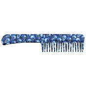 COMBK1 - Peigne Couteau Comb Knife Bleu Skull