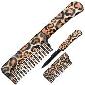 COMBK6 - Peigne Couteau Comb Knife Leopard	