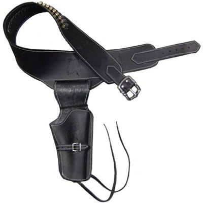 CE707 - Ceinturon simple holster avec cartouchière et balles DENIX