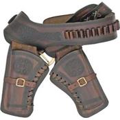 704S - Ceinturon double holster avec cartouchire