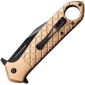 TF1042TN - Couteau TAC FORCE Tactical Linerlock A/O Tan