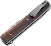 01BO176DAM - Couteau BOKER PLUS Urban Trapper Cocobolo Damascus