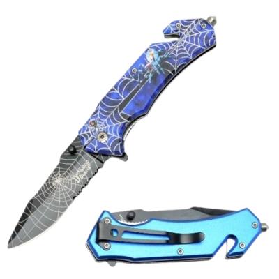 CDFBBS - Couteau DARK FANTASY BLADES A/O Blue Spider