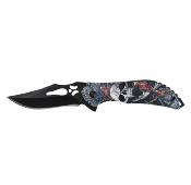 DSA2006RD - Couteau DARK SIDE BLADES A/O Screaming Skull