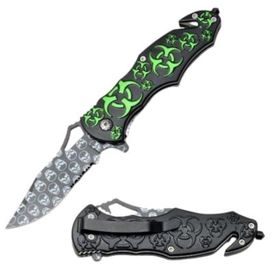 BIOHAZARD2 - Couteau BioHazard Spring Assisted Knife Black