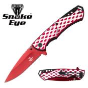 LOV2RD - Couteau SNAKE EYE TACTICAL Love Red 