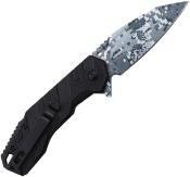 TF1049BK - Couteau TAC FORCE Linerlock Digi Camo A/O Black 