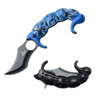 SCORPD7 - Couteau SNAKE EYE TACTICAL Scorpion Noir A/O  