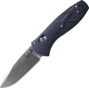 BEN585-03 - Couteau BENCHMADE Mini Barrage Blue Canyon Richlite