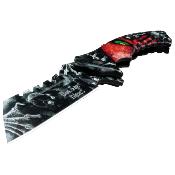 DSA093R - Couteau DARK SIDE BLADES Red Skull Spring Assisted Knife