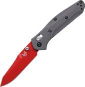 BEN945RD-2401 - Couteau BENCHMADE Mini Osborne Edition Limite Shot Show 2024