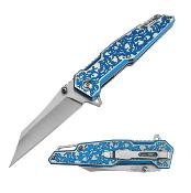 FFA2001BL - Couteau FEMME FATALE A/O Skull Blue 