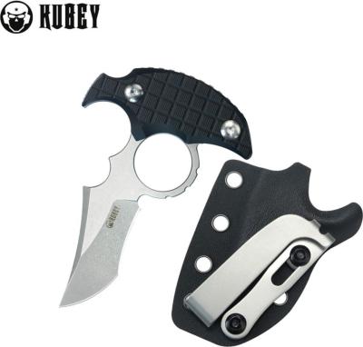 KUB404A - Push Dagger KUBEY Stheno Black G10 Stonewash 