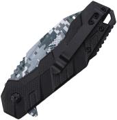 TF1049BK - Couteau TAC FORCE Linerlock Digi Camo A/O Black 