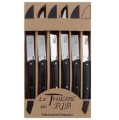 BJB.1035 - Coffret 6 Couteaux de Table BJB Le Thiers Ebène