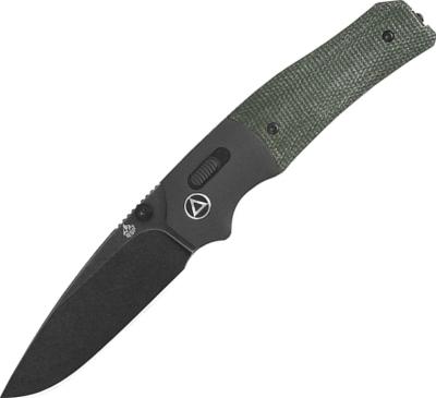 QS157B2 - Couteau QSP Vault Glyde Lock Green Micarta