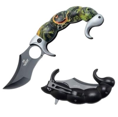 SCORPD1 - Couteau SNAKE EYE TACTICAL Scorpion Jaune A/O