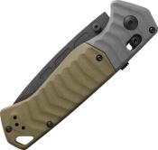 BEN593BK - Couteau BENCHMADE P.S.K. Grey & OD Green G10